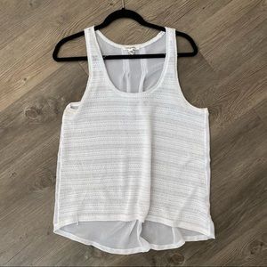 NWOT White Tank Top, Size L
